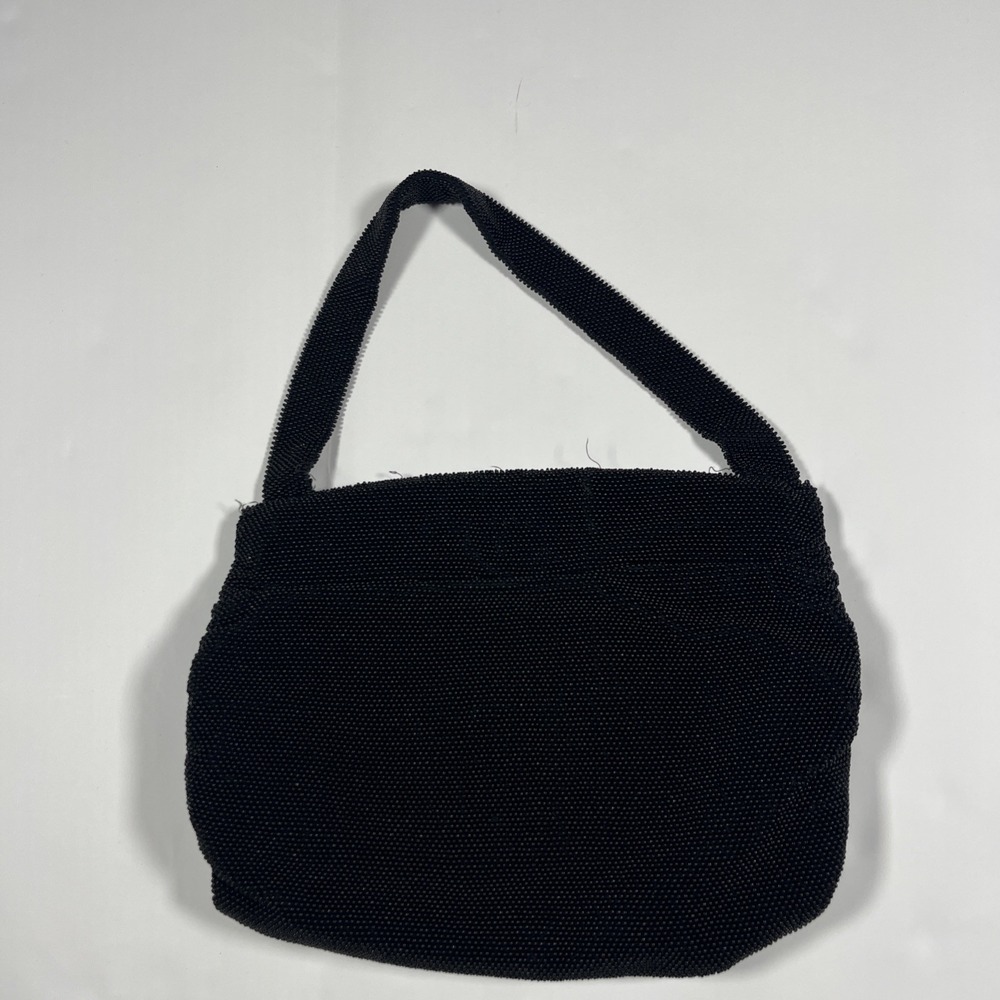 Vintage Koret Black Beaded Hand Purse